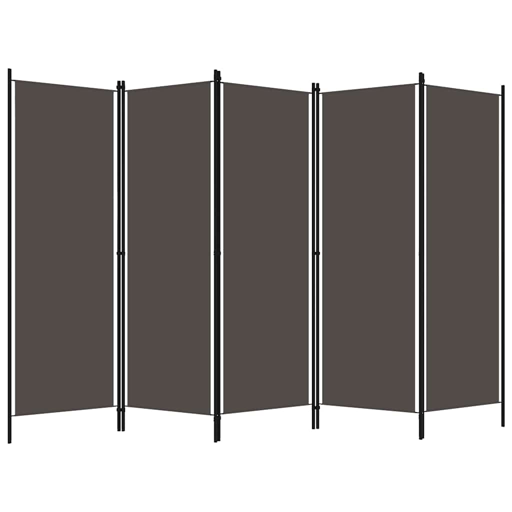 Raumteiler Beige 150 x 180 cm Stoff