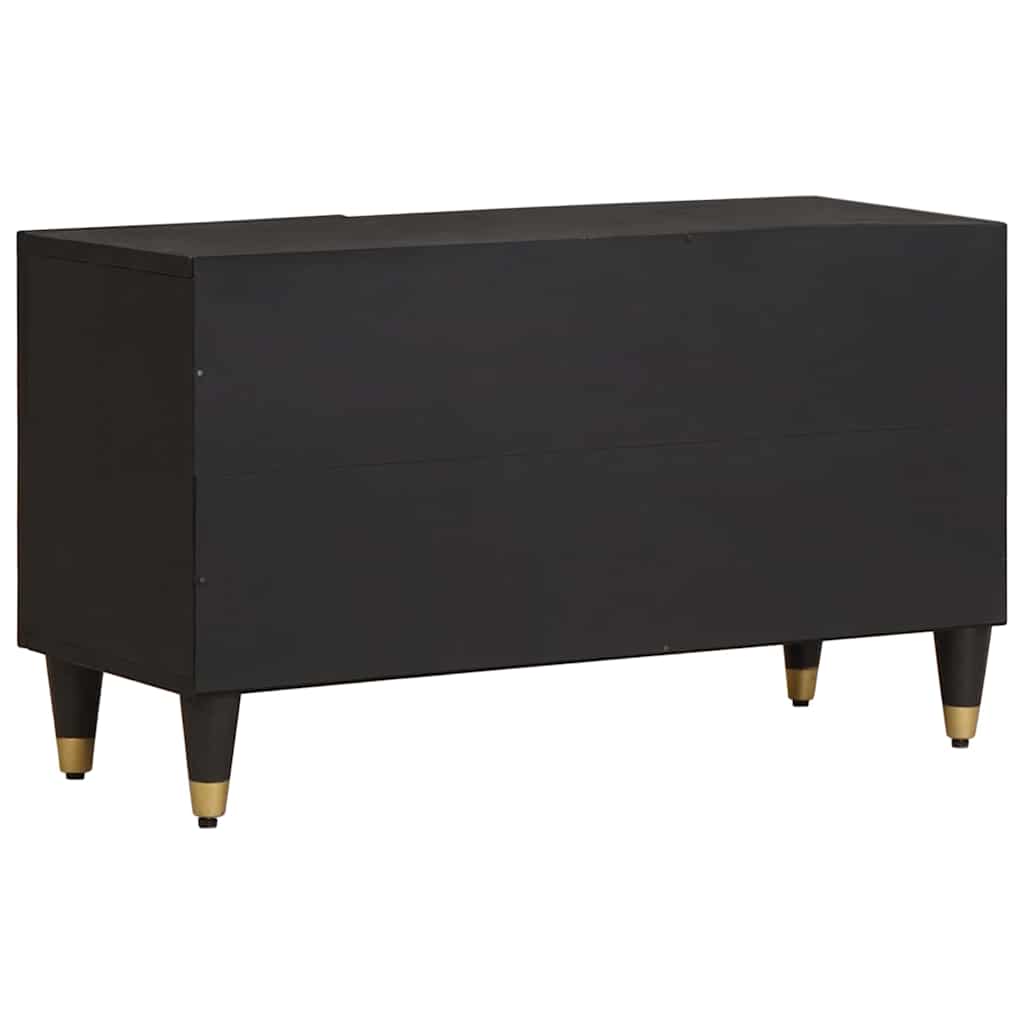 TV-Schränk mit Tür Honigbraun 80 x 33 x 46 cm Massivholz Mango