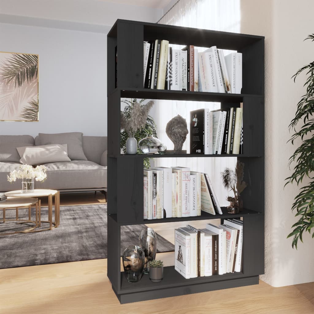 Bücherregal/Raumteiler 80x25x132 cm Massivholz Kiefer