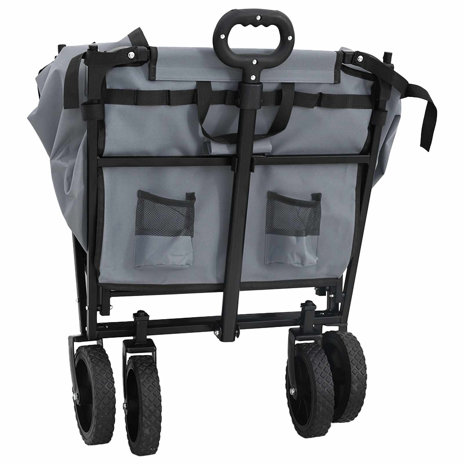 Klapp-Handwagen Schwarz 105 x 56,5 x 116 cm Oxford-Stoff