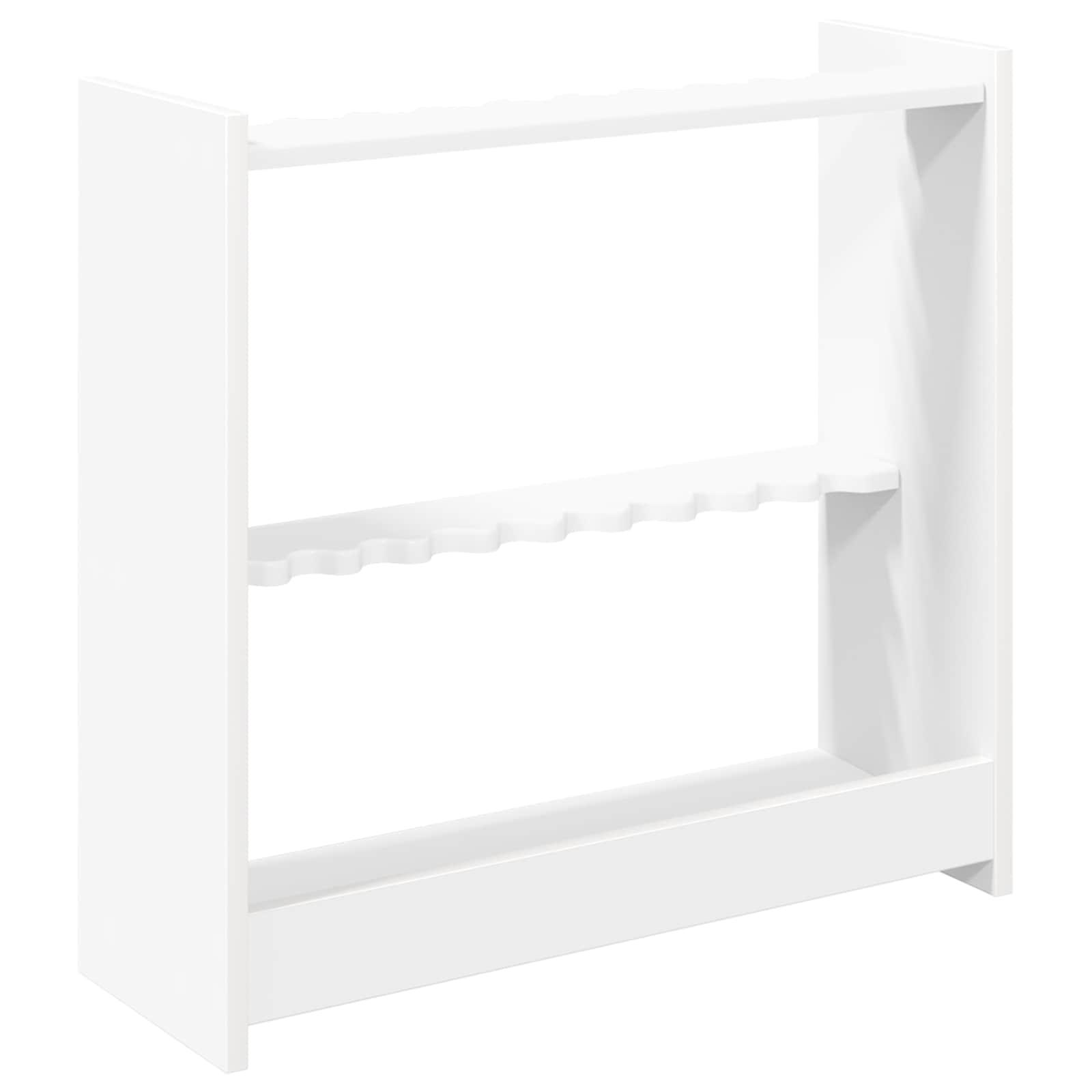 Billardqueue-Ständer Holzwerkstoff 60 x 20 x 57 cm Weiß