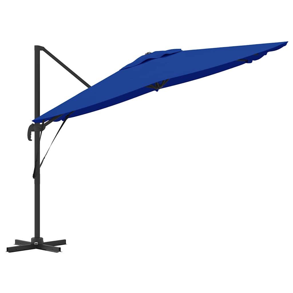 Roma Parasol Beige 286 x 284 x 265 cm Aluminium und Polyester