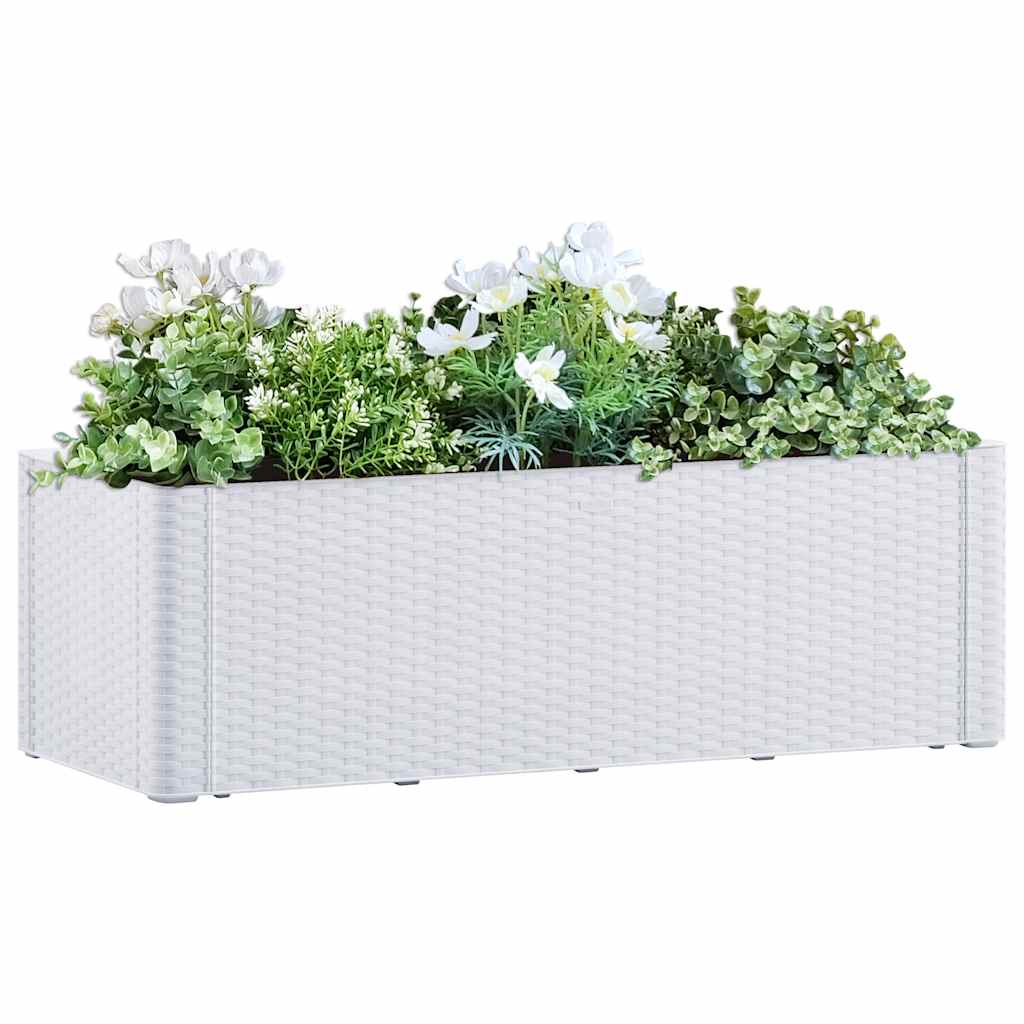 Garten-Hochbeet Selbstbewässerungssystem Anthrazit 43x43x33 cm