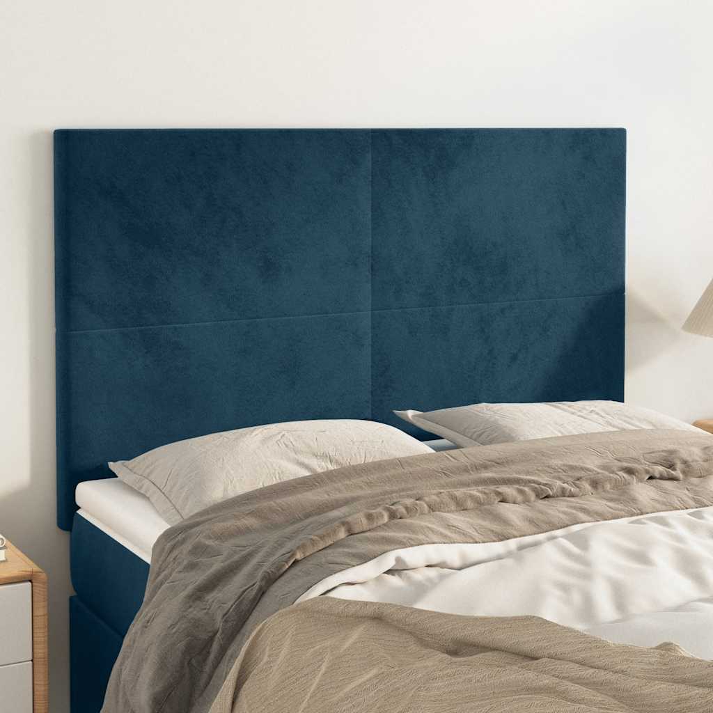 Kopfteil Hellgrau 80x5x118/128 cm Samt