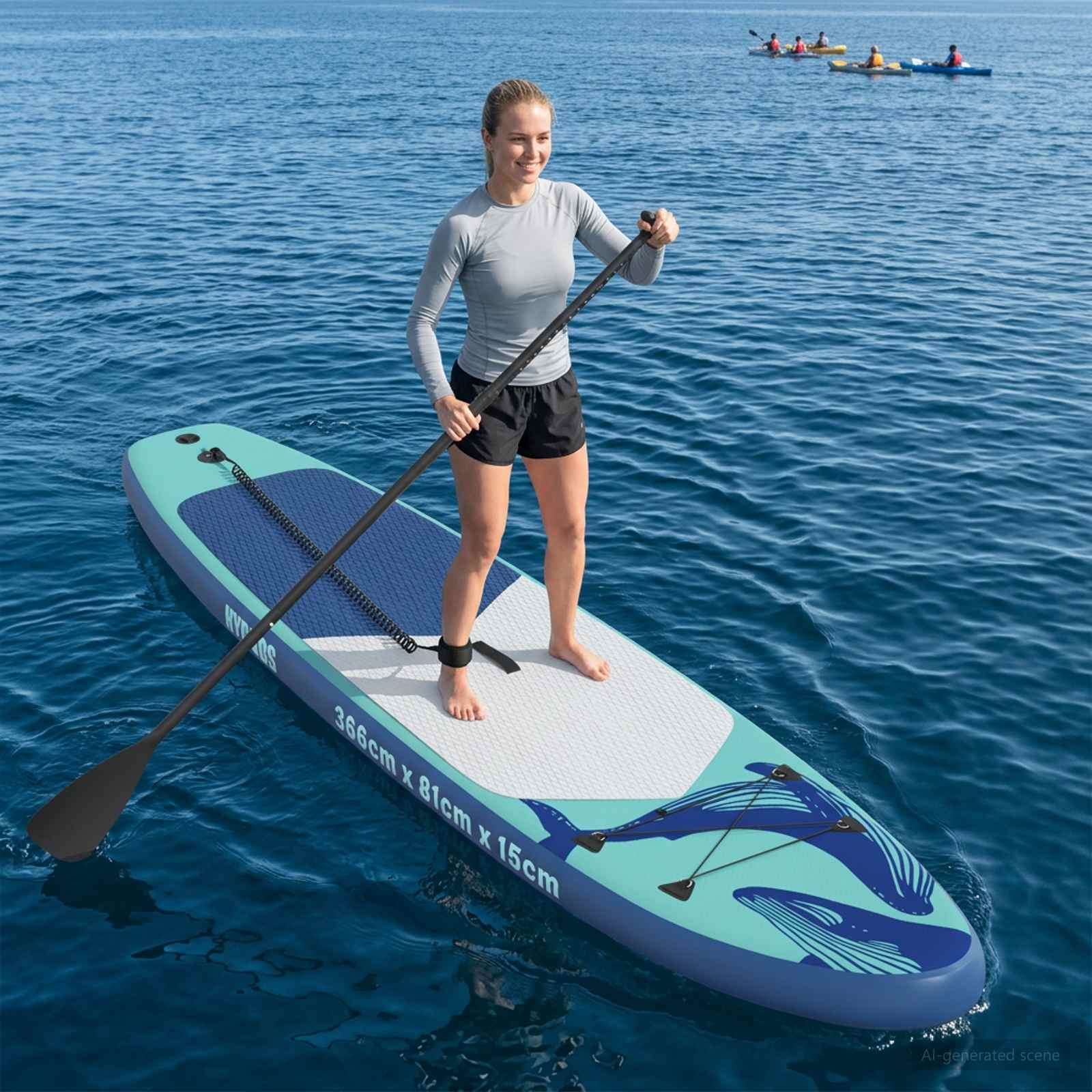 Aufblasbares Stand Up Paddle Board HYDROS 305 x 76 x 15 cm für