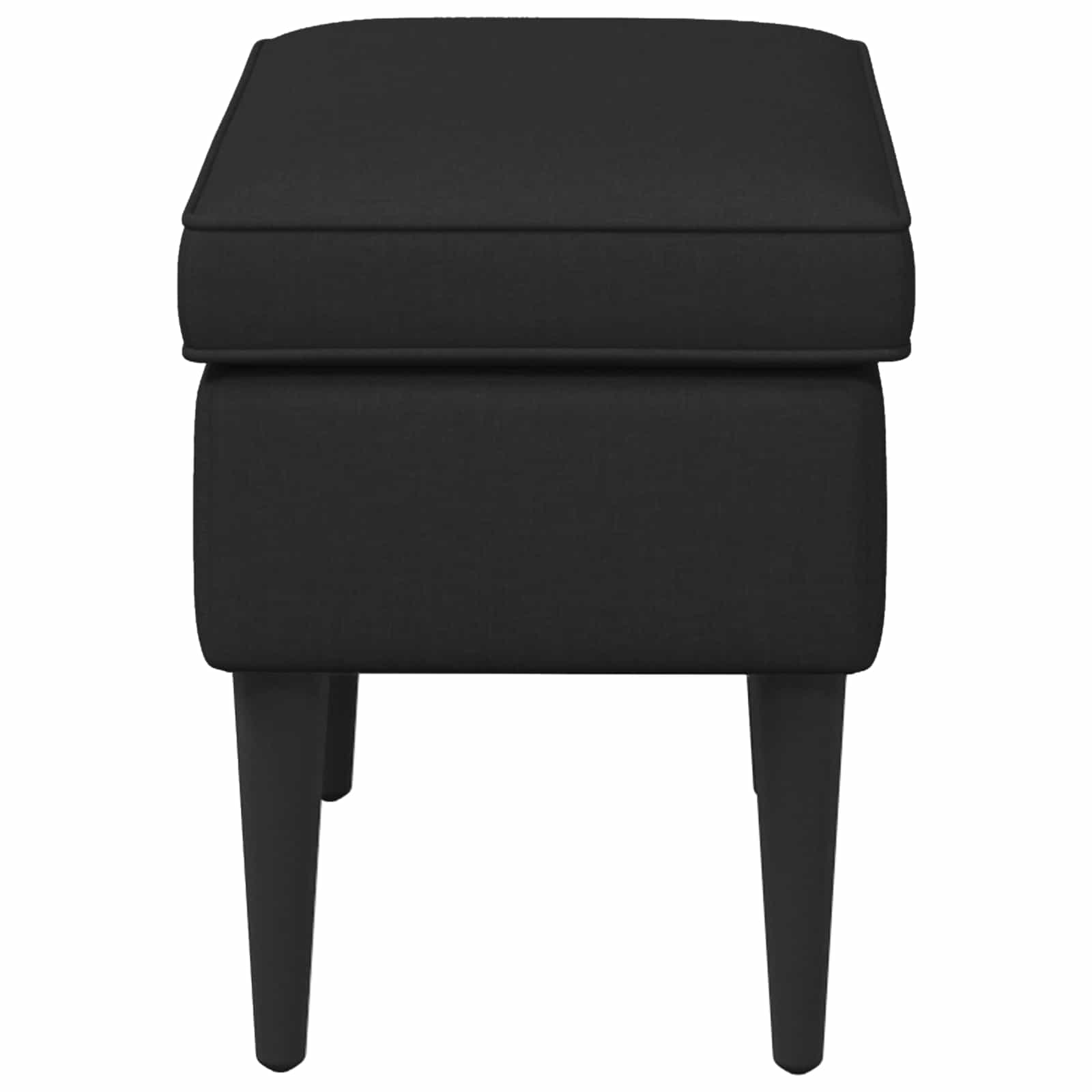 Hocker Hellgrau 55 x 35 x 41 cm Stoff