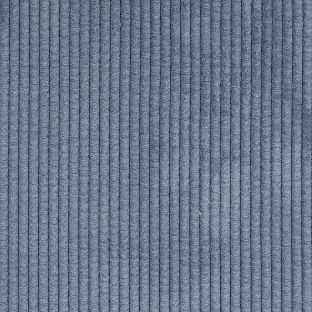 Chaiselongue mit Kissen Hellgrau Cordstoff