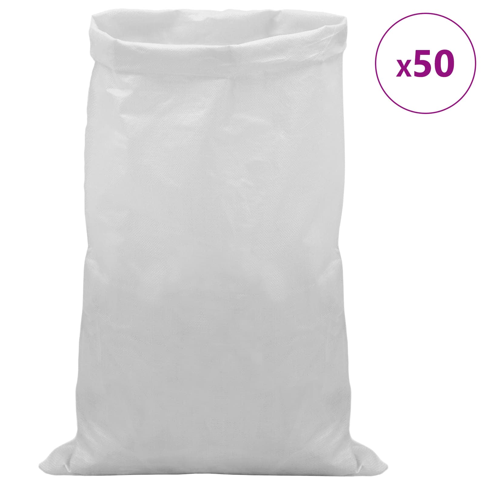 Gewebte Säcke 10 pcs Weiß 30 x 45 cm PP