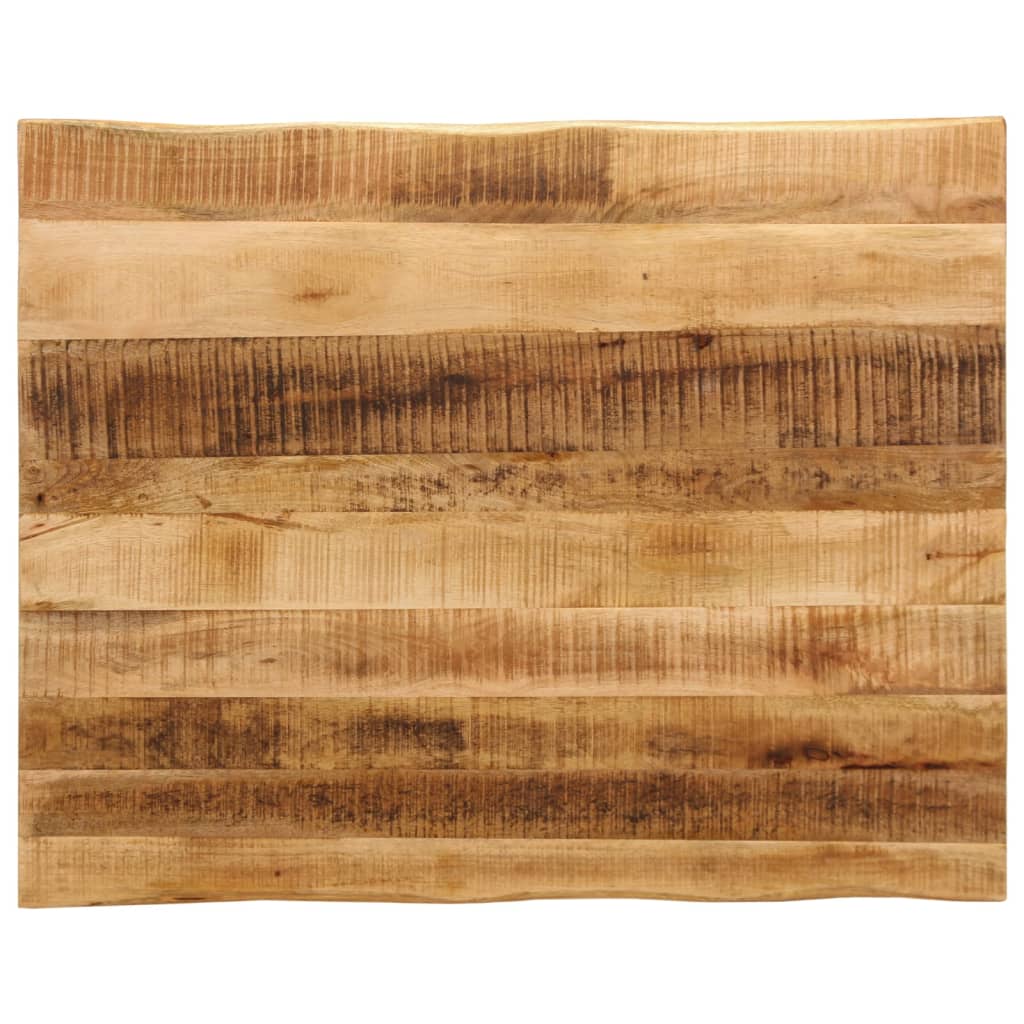 Tischplatte 40x40x2,5 cm Rechteckig Massivholz Akazie Baumkante