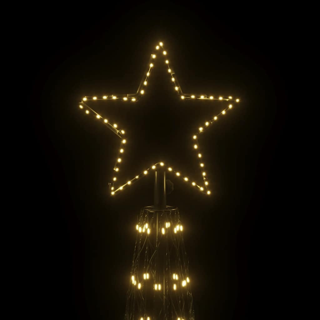 LED-Weihnachtsbaum Kegelform Kaltweiß 1400 LEDs 160x500 cm