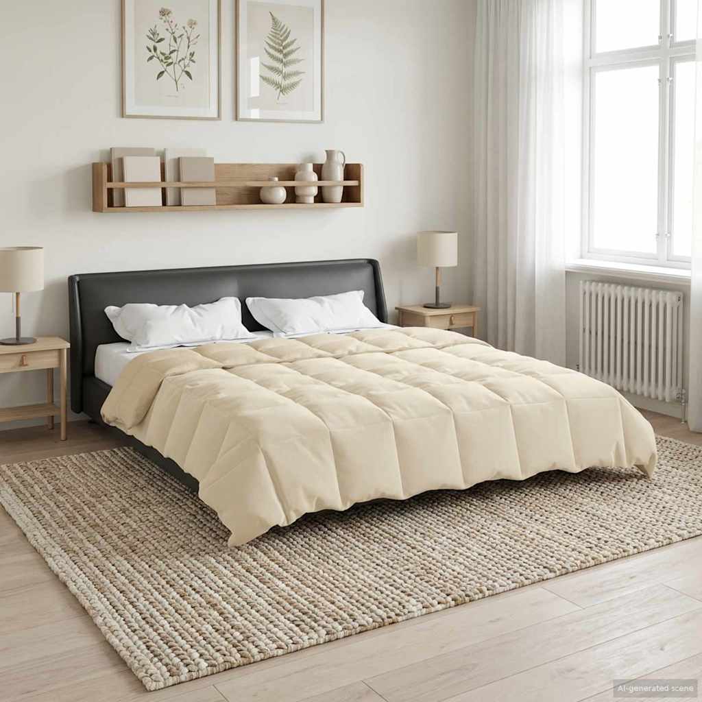 Sommerdecke Gesteppt Anthrazit 135 x 200 cm Mikrofaser