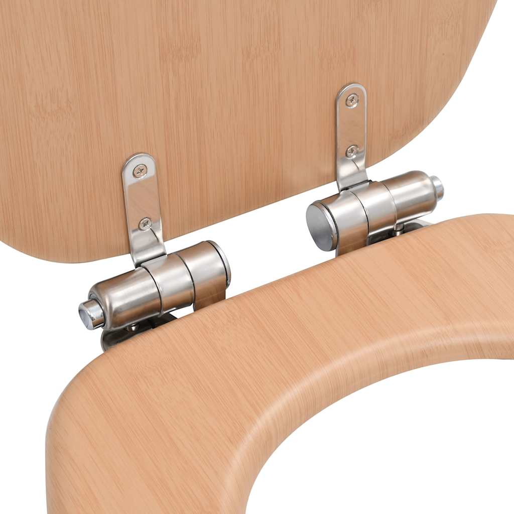 Toilettensitz MDF Deckel Schlichtes Design Weiß
