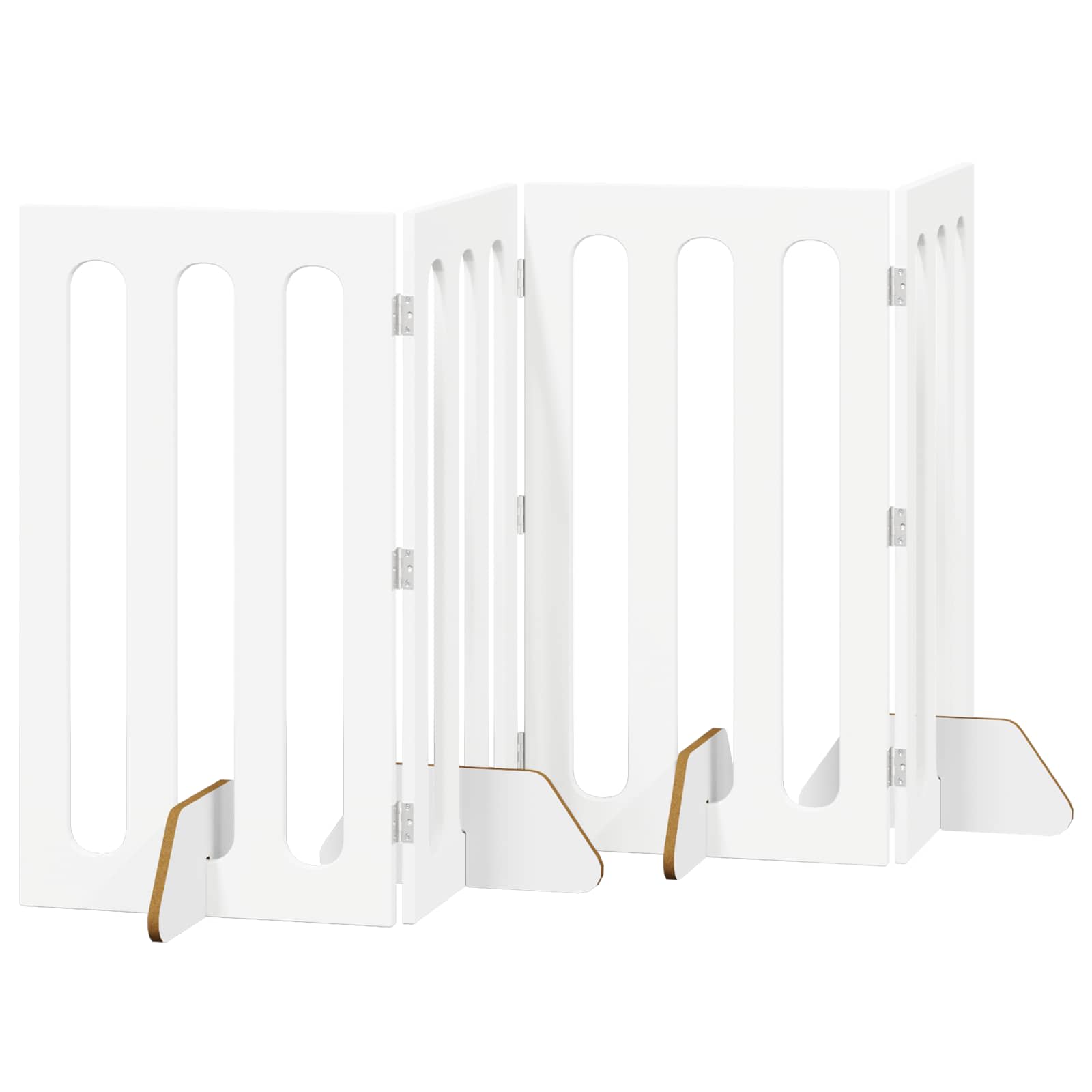 Faltbarer Haustierzaun 2 pcs Weiß 100,5 x 38 x 70 cm