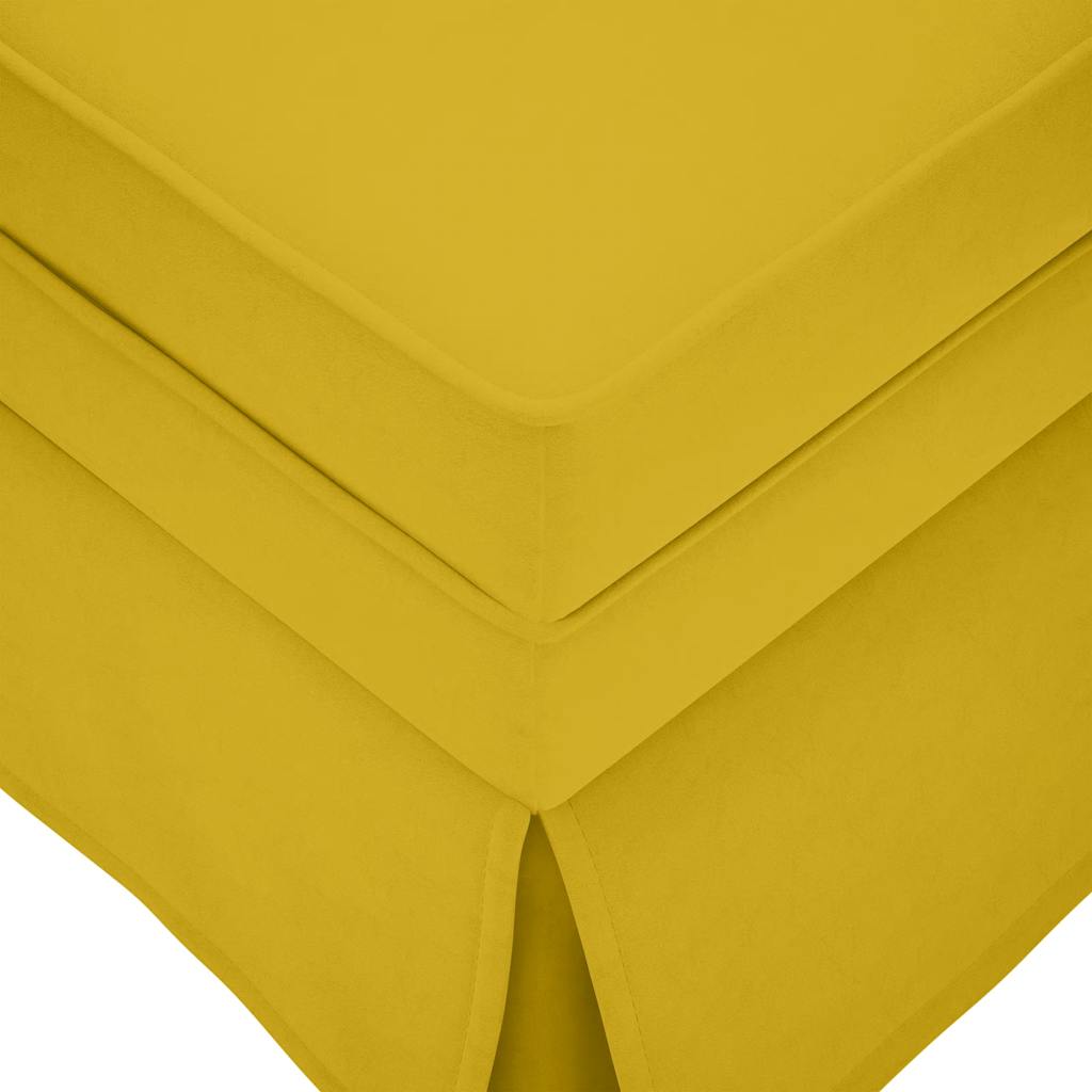 Chaiselongue mit Nackenrolle und Rechter Armlehne Blau Samt