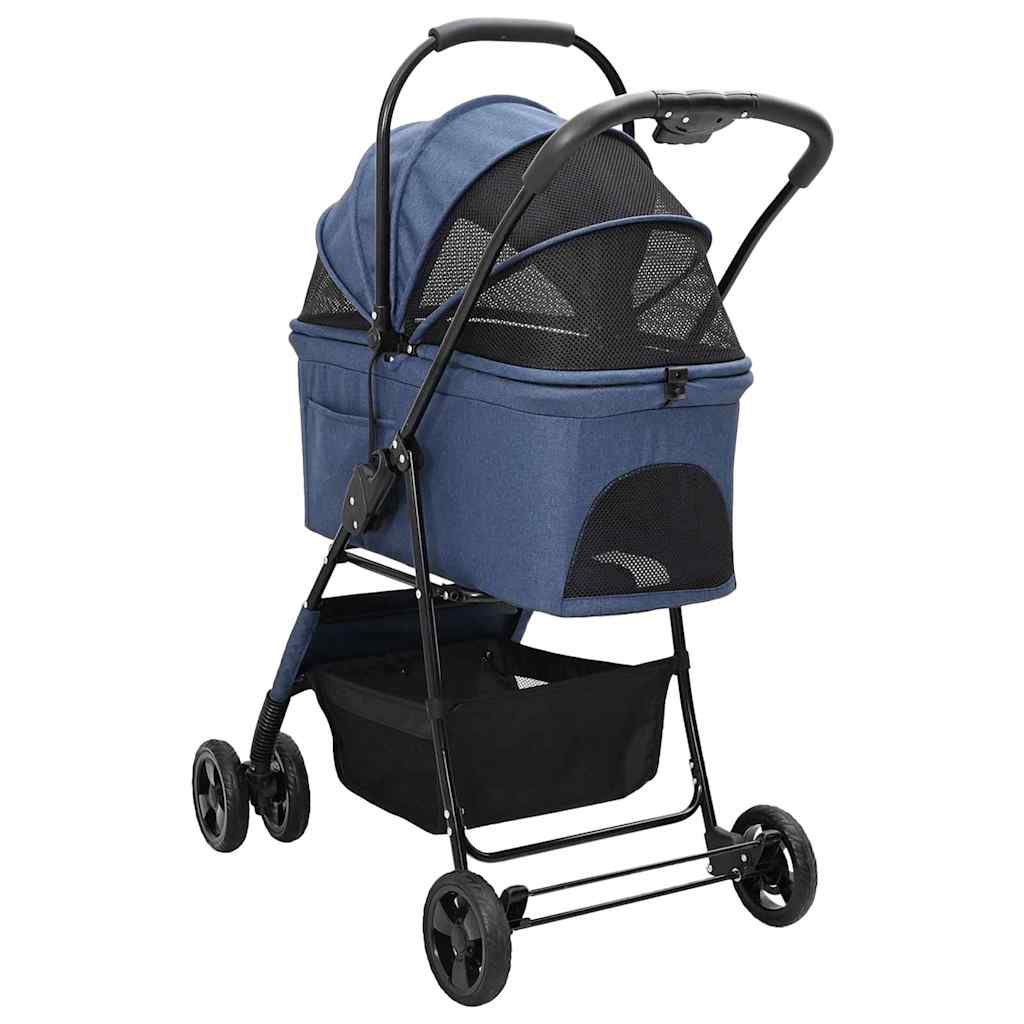 Faltbarer Haustierwagen Rosa 81 x 47 x 99 cm Polyester
