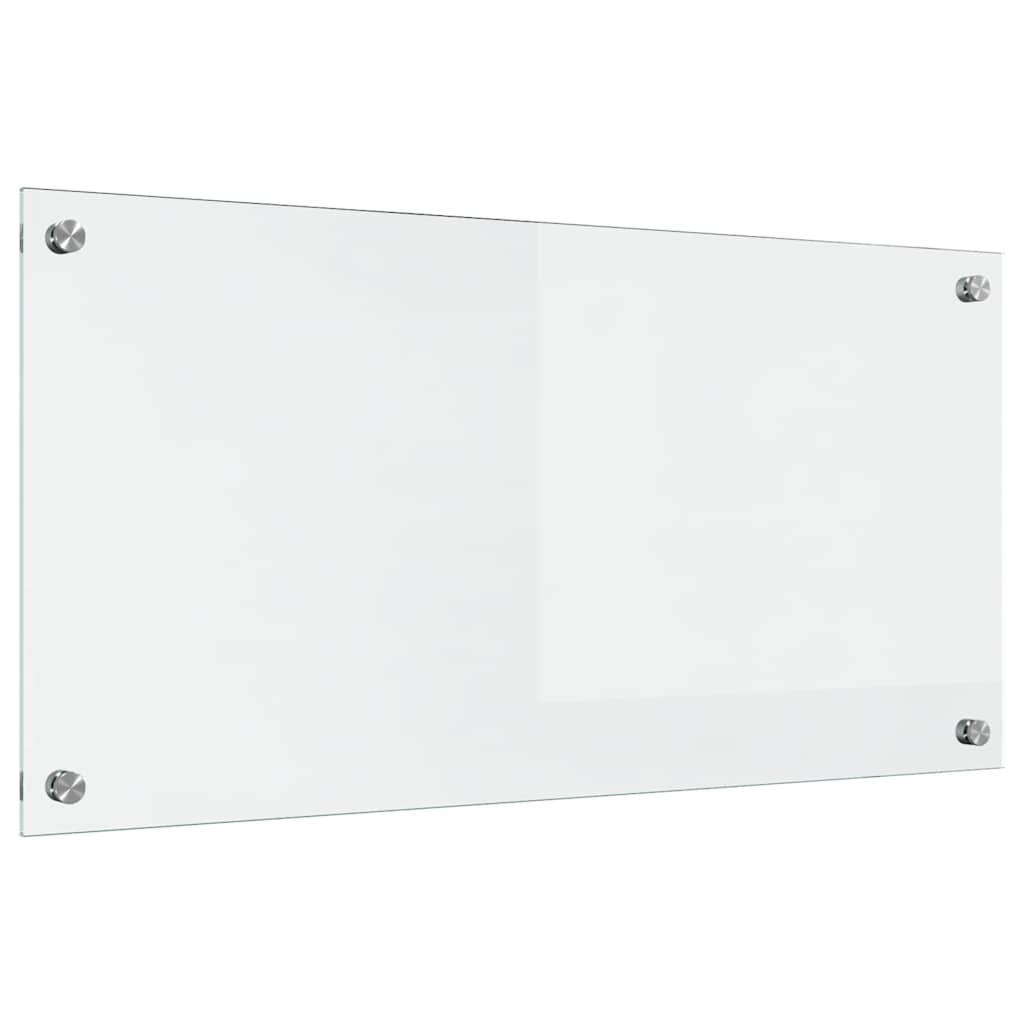 Küchenrückwand 2 pcs Weiß 70 x 40 cm Gehärtetes Glas