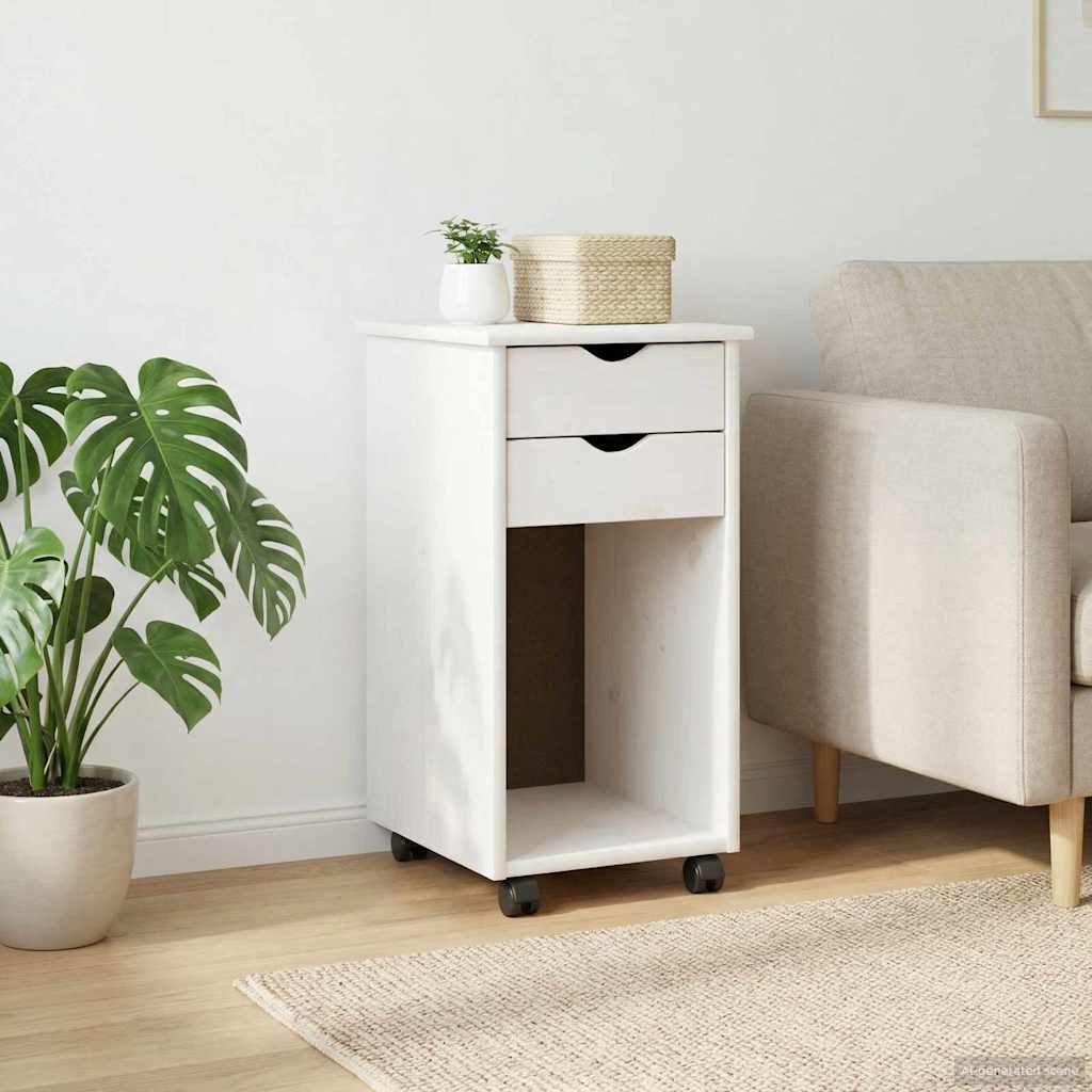 Rollschrank Honigbraun 34 x 39 x 65,5 cm Massives Kiefernholz