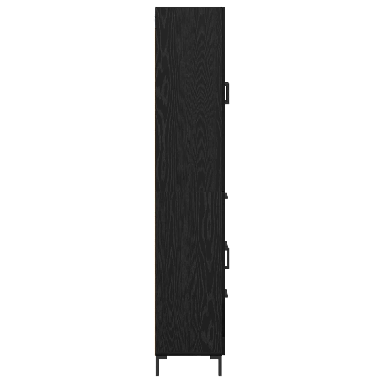 Highboard Betongrau 69,5x34x180 cm Holzwerkstoff