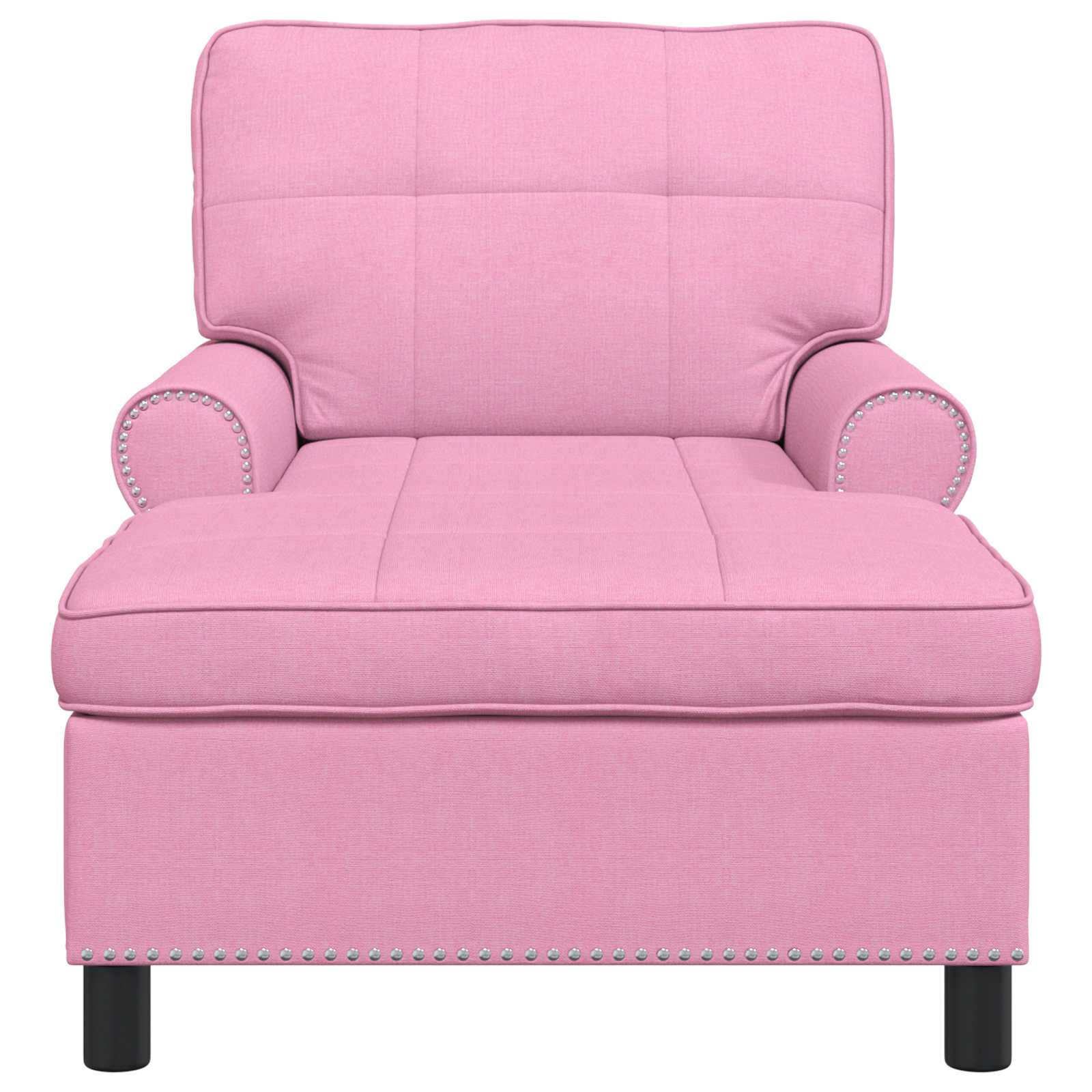 Lounge-Liege mit Kissen Hellgrau 91 x 157 x 91 cm Stoff