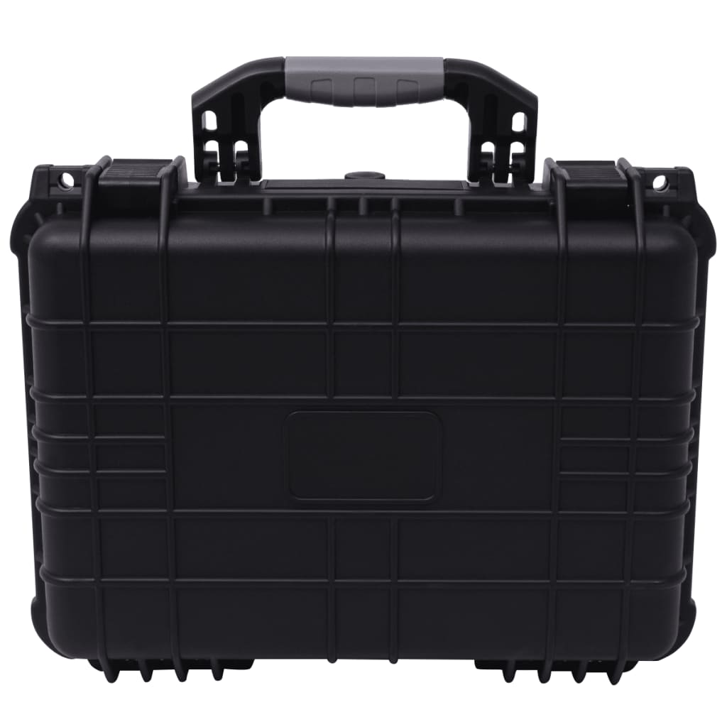 Koffer für Flugreise Tragbar Schwarz 46,5x21,5x17,5 cm PP