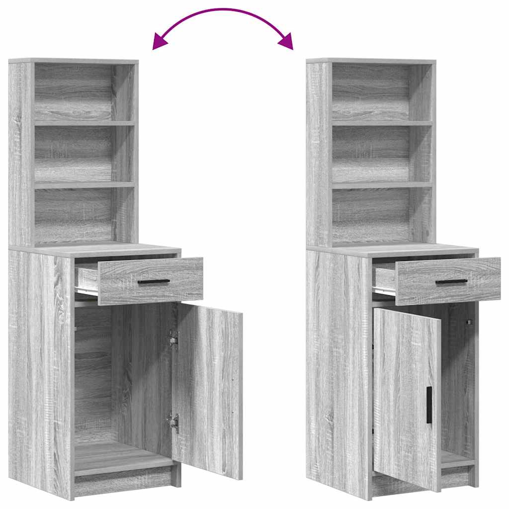 Schminktisch mit Spiegelbeleuchtung 2 pcs Weiß Holzwerkstoff