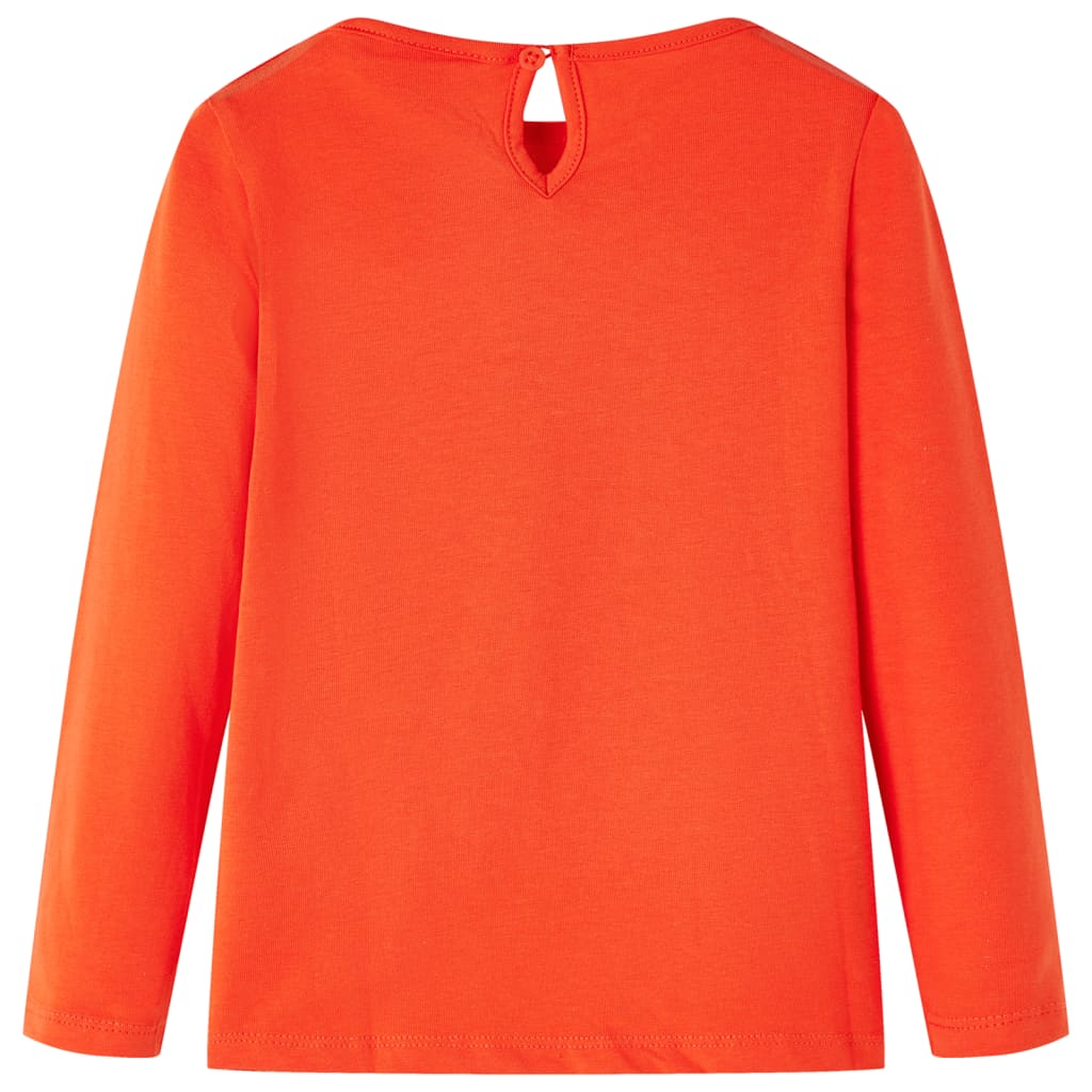 Kinder-Langarmshirt Dunkles Ocker 128