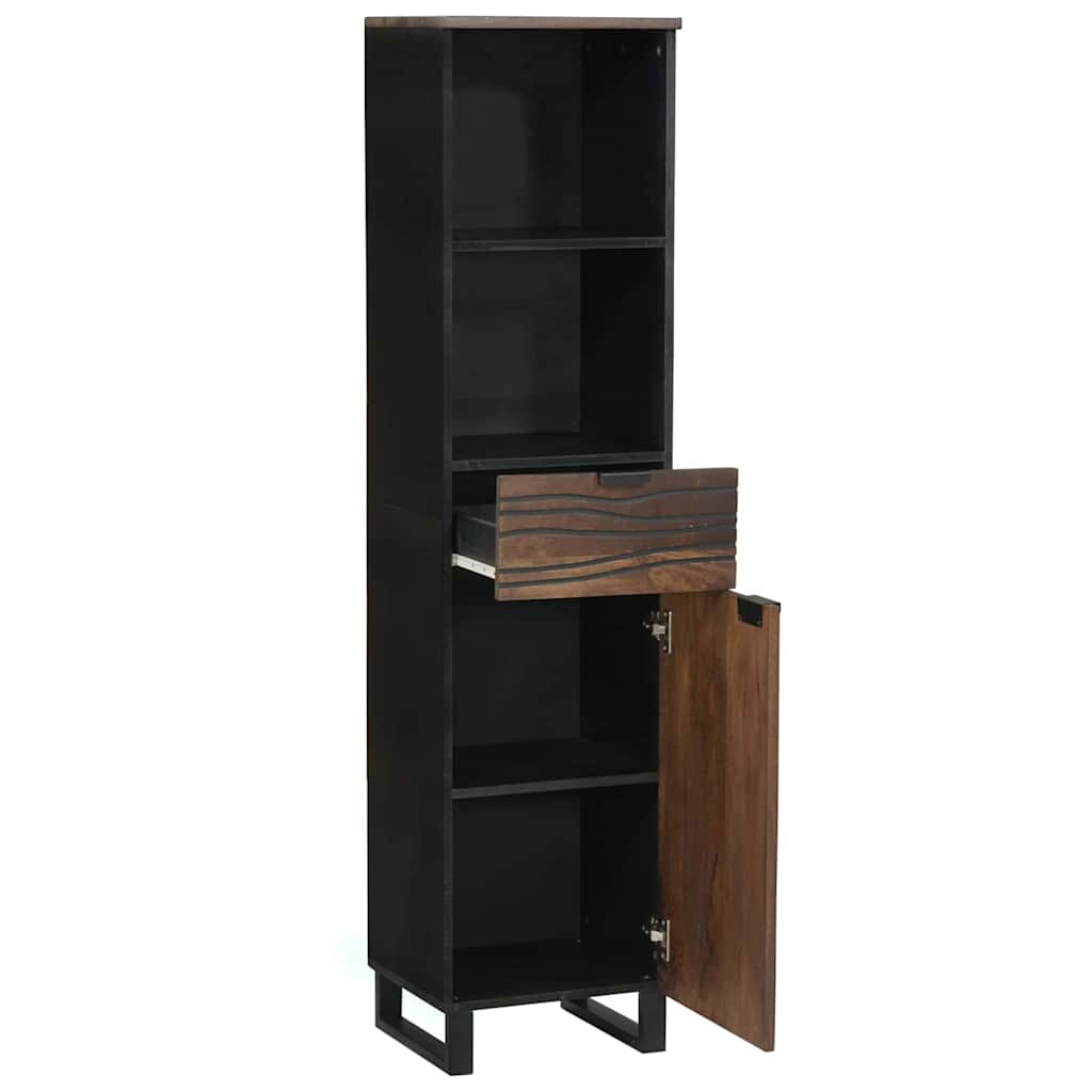 Badezimmerschrank Natur 38 x 33 x 160 cm Holzwerkstoff