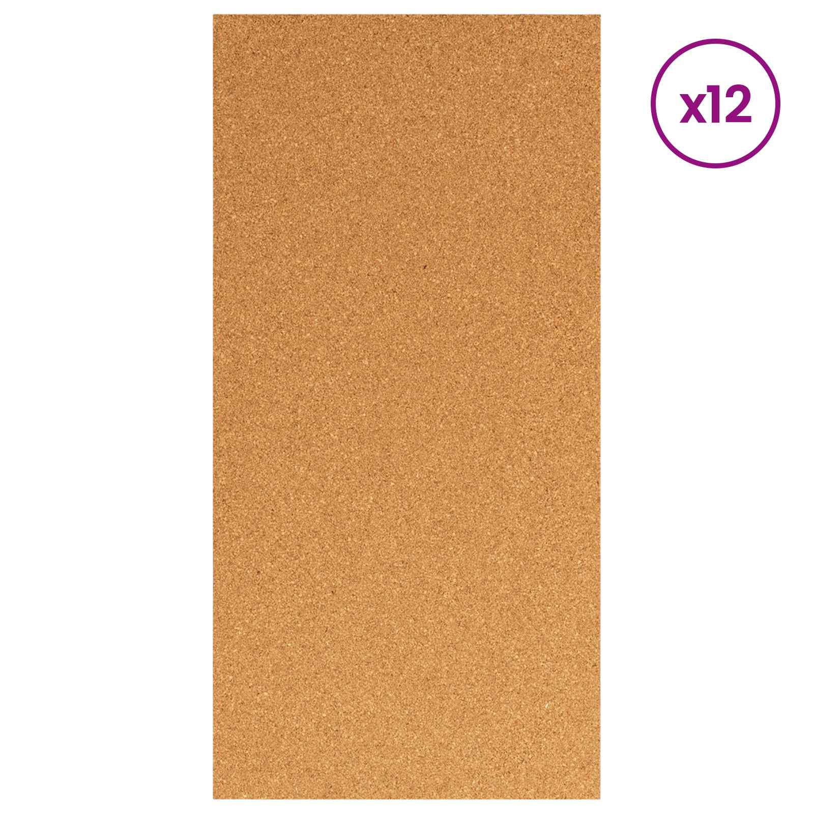 Korkplatte 6 Stk. Braun 100 x 50 cm Kork