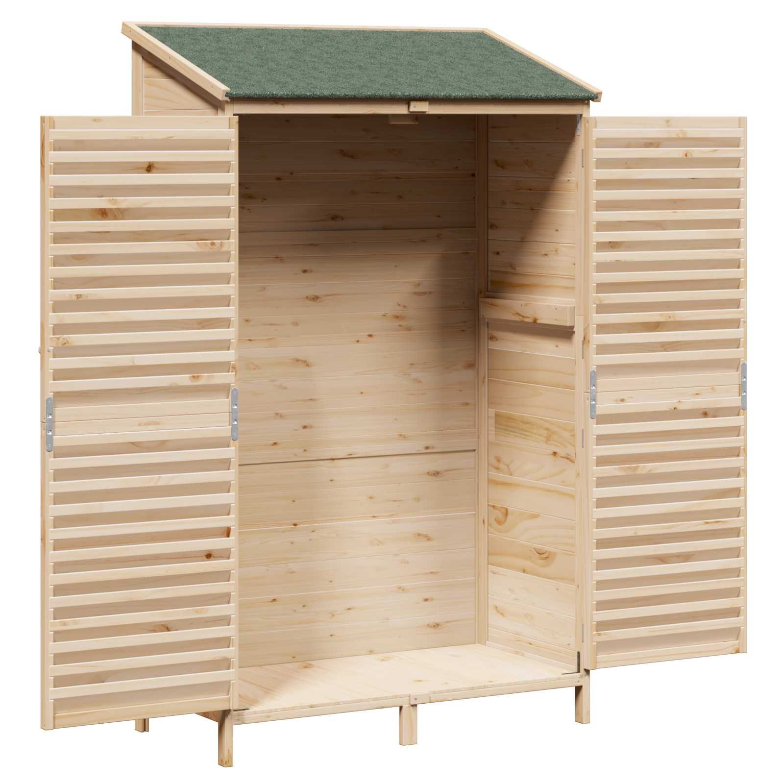 Gartenschuppen Natur 59 x 56 x 113,5 cm Massivholz aus Fichte