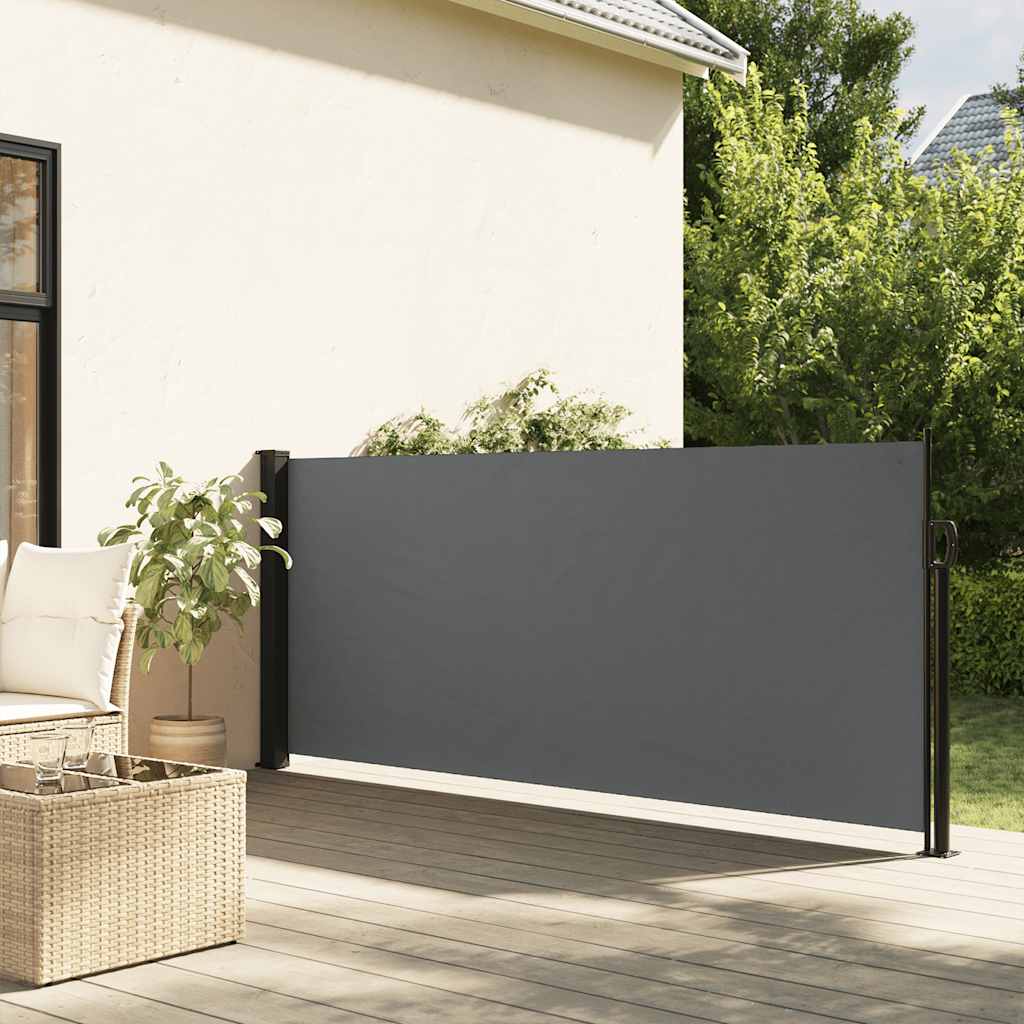 Seitenmarkise Ausziehbar Schwarz 100x300 cm