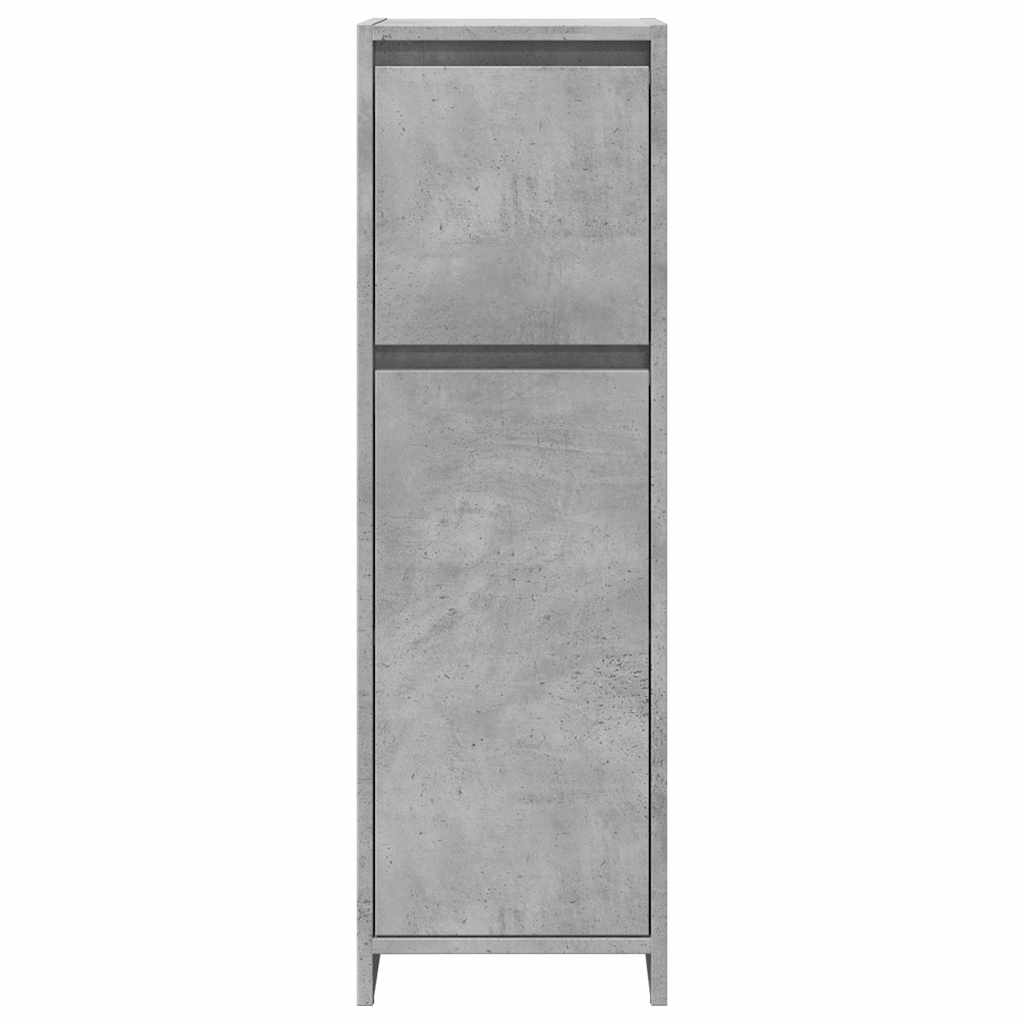 Badezimmerschrank Weiß 30x30x95 cm Holzwerkstoff
