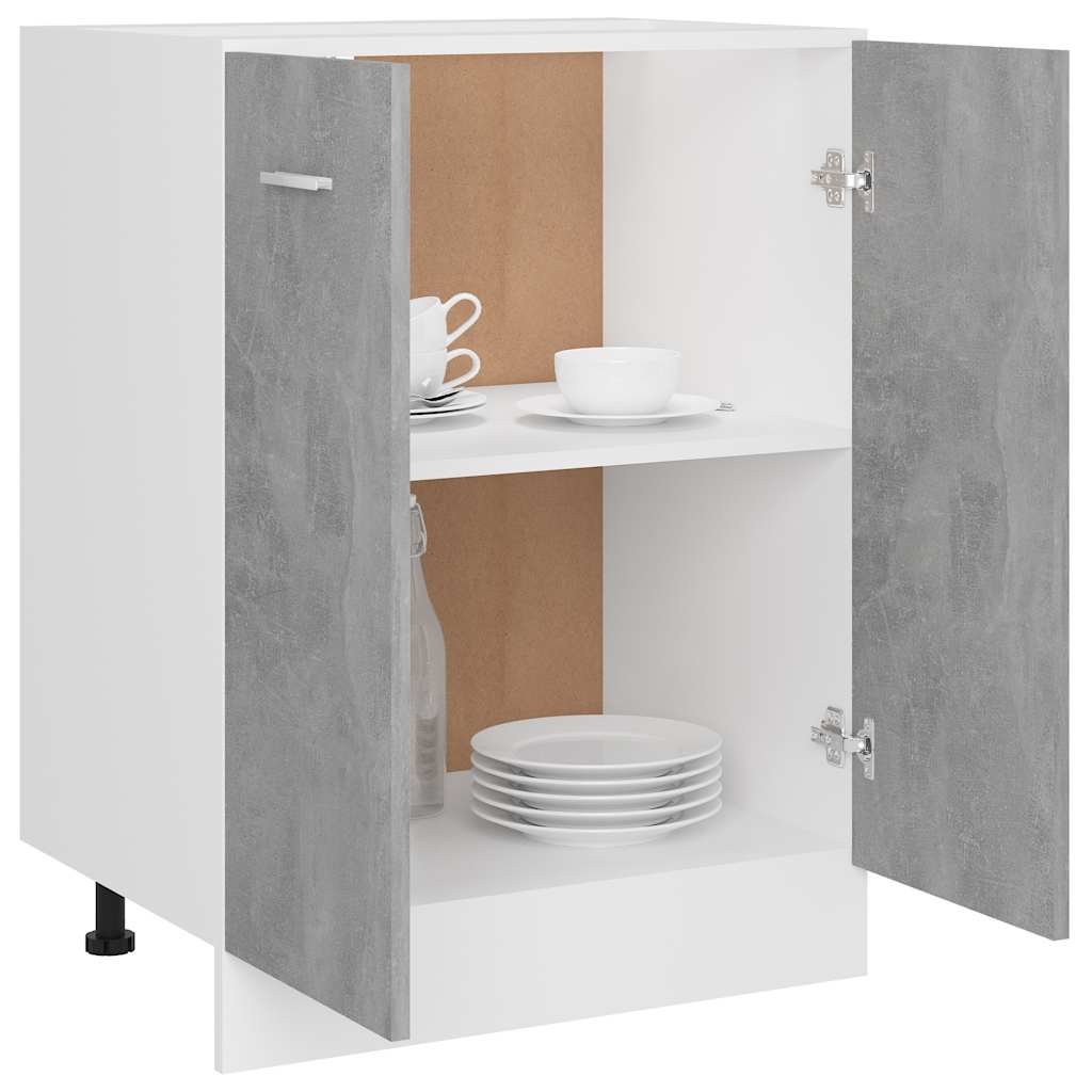 Unterschrank Lyon Weiß 60x46x81,5 cm Holzwerkstoff