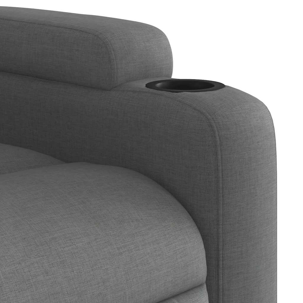 Relaxsessel Elektrisch Hellgrau Stoff