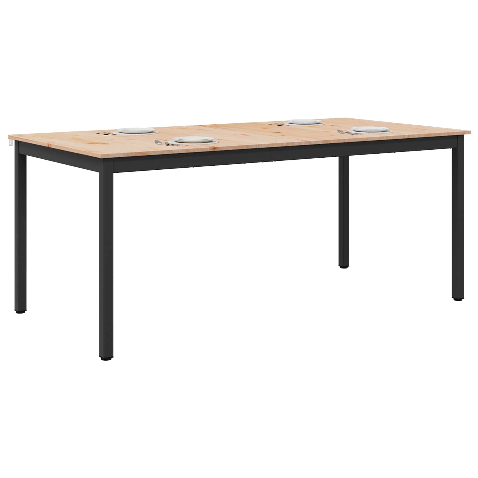 Esstisch Natur 200 x 100 x 75 cm Massives Kiefernholz