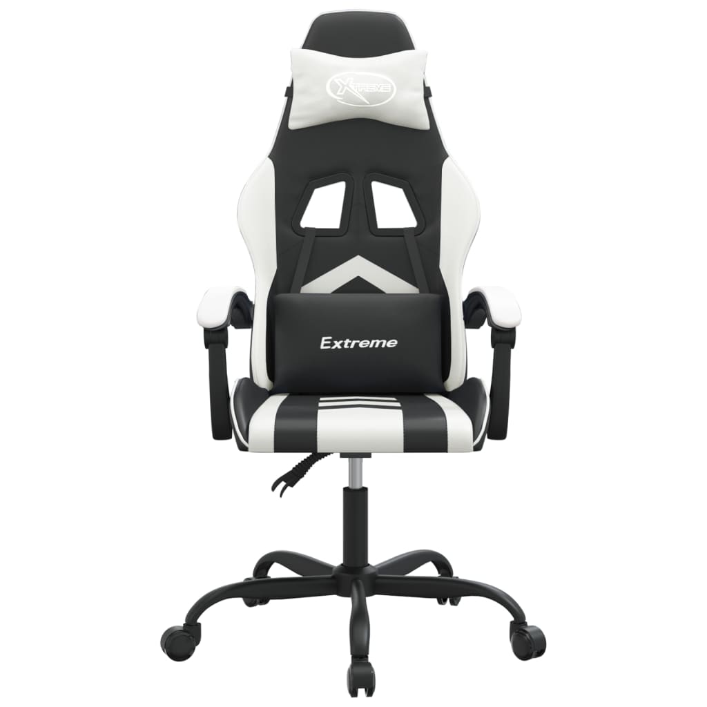 Gaming-Stuhl Drehbar Schwarz und Rot Kunstleder