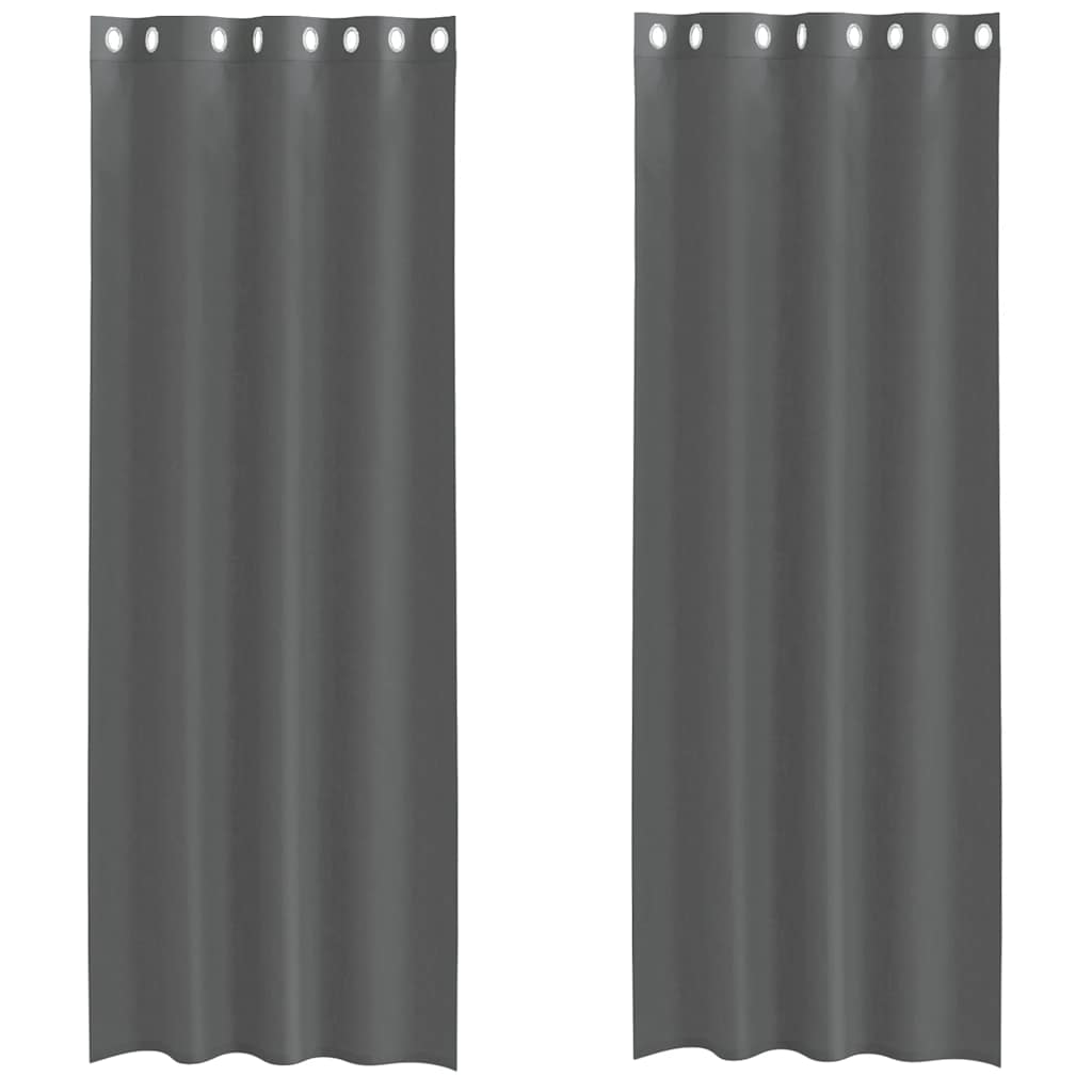 Voile Vorhänge mit Ösen 2 Stk. Apfelgrün 140x140 cm