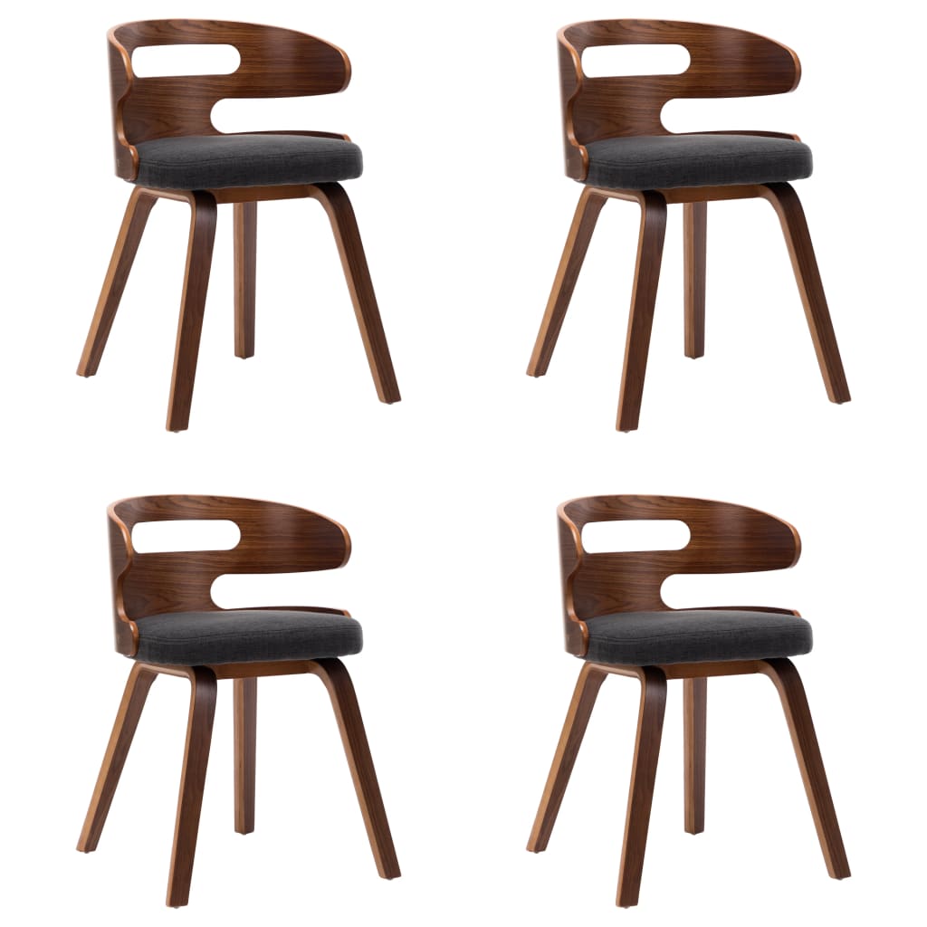 Esszimmerstühle 4 Stk. Braun Bugholz und Kunstleder