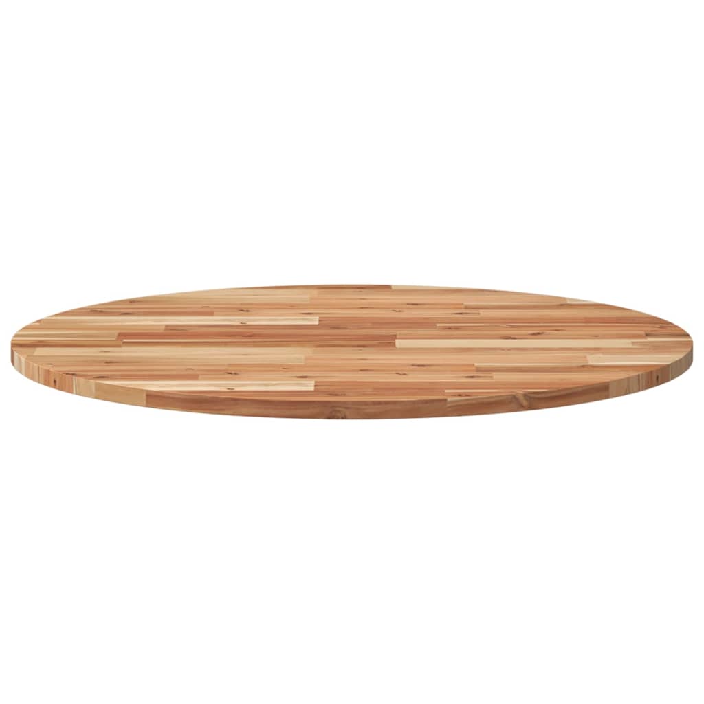 Tischplatte Rund Ø40x2 cm Massivholz Akazie