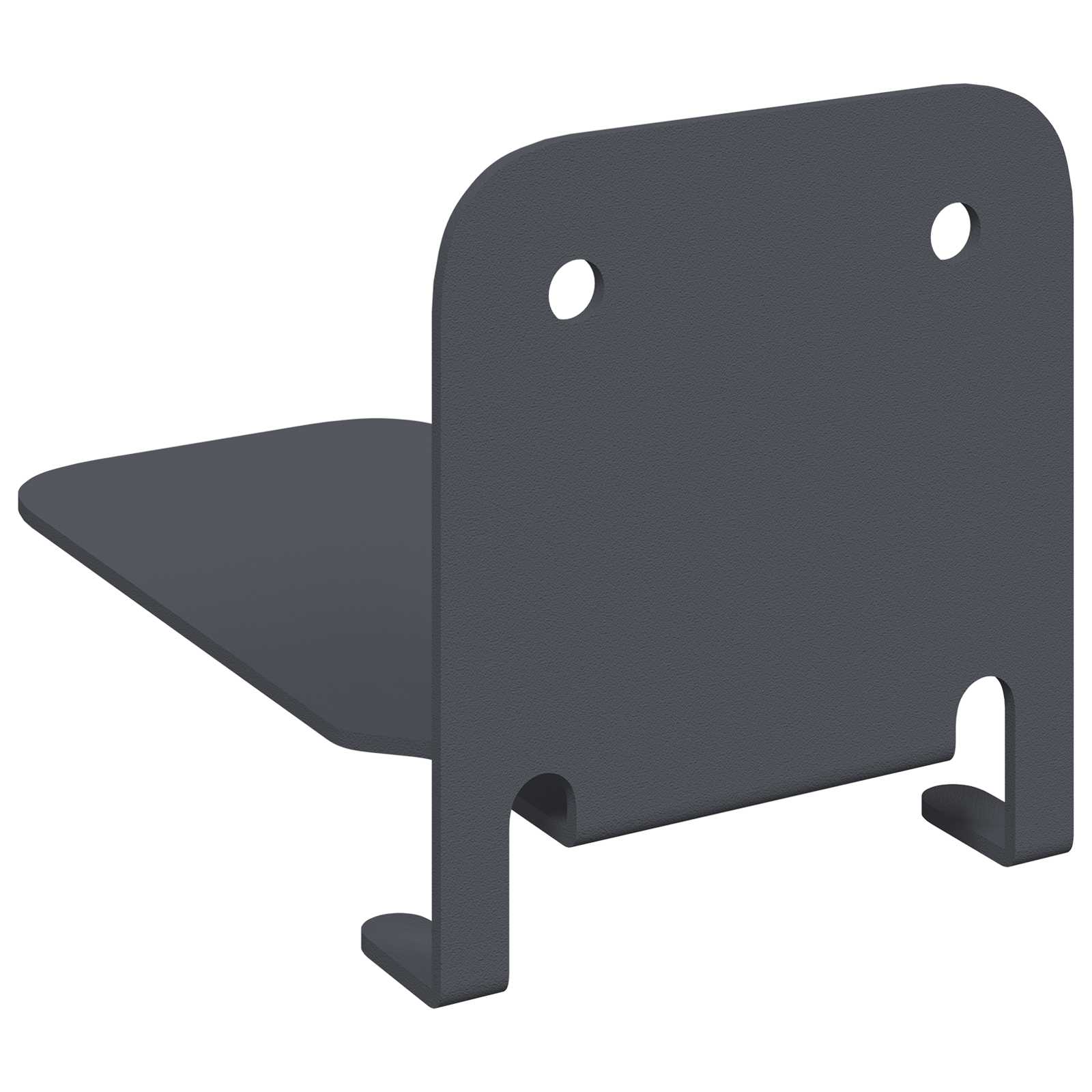 Unsichtbares Schwimmendes Regal 4 pcs Schwarz 6 x 11 x 6,5 cm