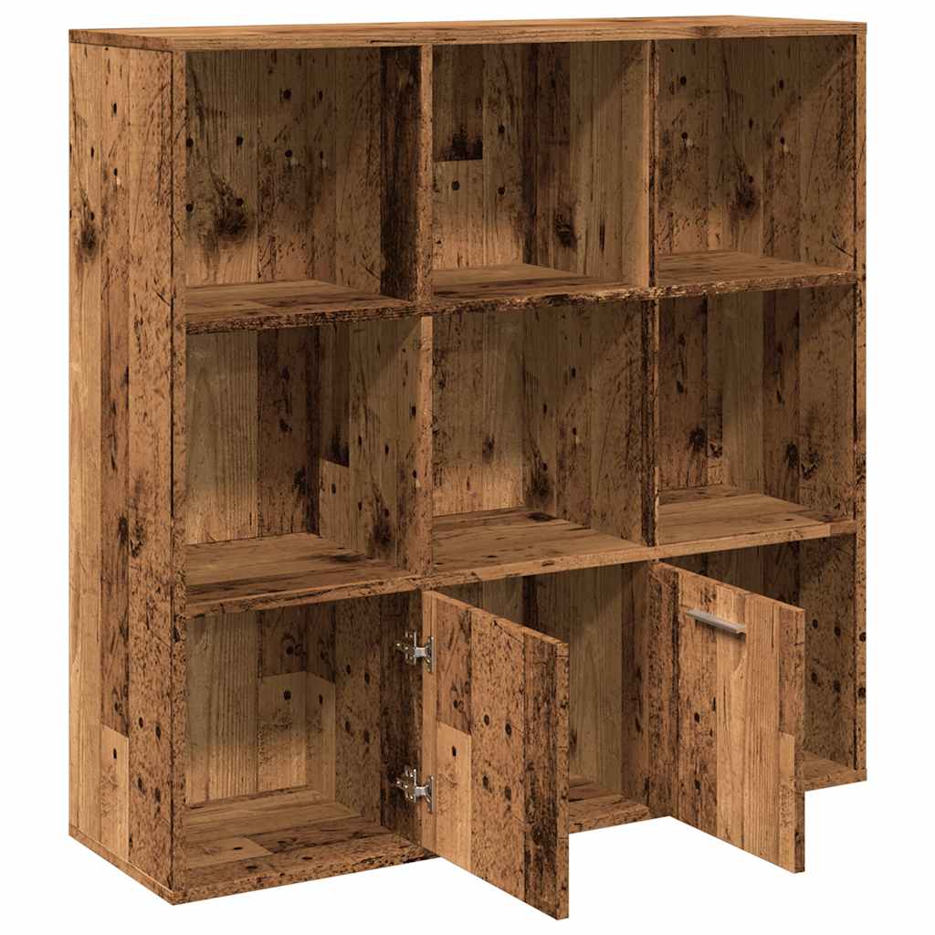 Bücherregal Weiß 98x30x98 cm Holzwerkstoff