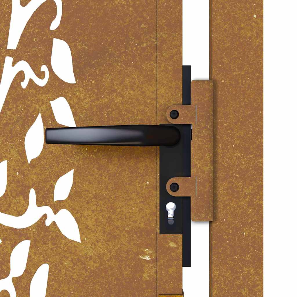 Gartentor 100x75 cm Cortenstahl Baumdesign