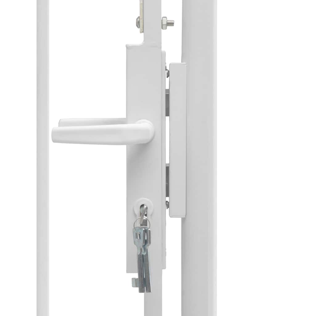 Gartentor Woerden Stahl 1x1 m Schwarz