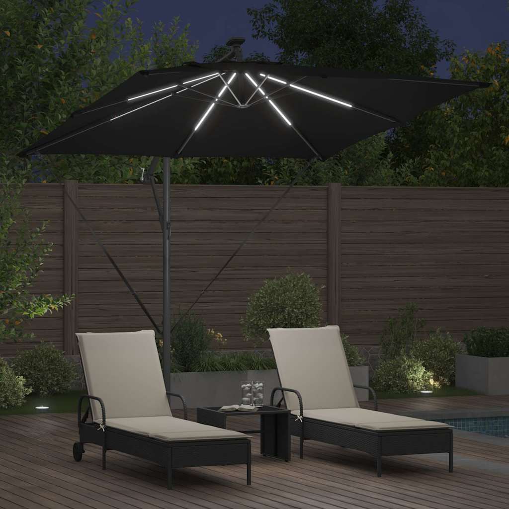 Sonnenschirm Sand 249 x 249 x 250 cm Polyester und Aluminium