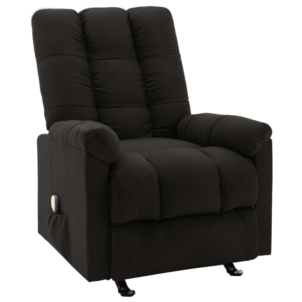 Massagesessel Hellgrau Stoff