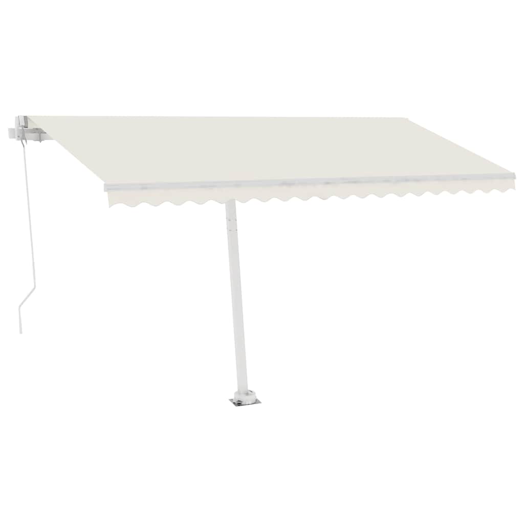 Standmarkise Manuell Einziehbar 300x250 cm Creme