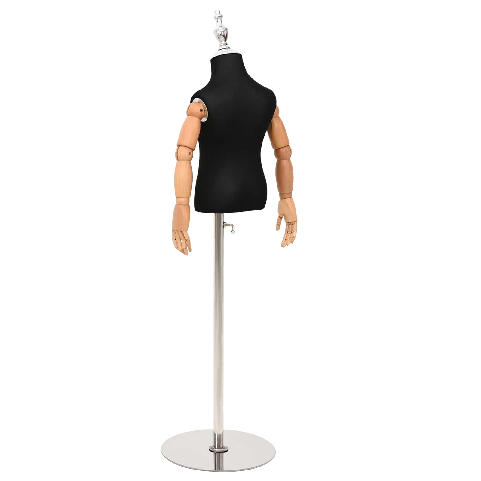 Verstellbares 120-150 cm Mannequin mit Basis Unisex PP Weiß