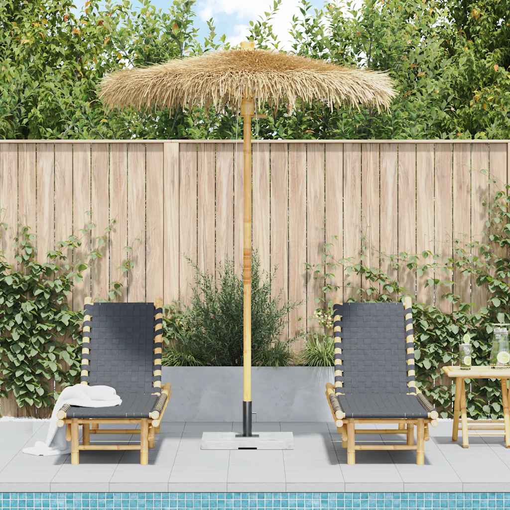 Tiki-Schirm mit Bananenblatt-Dach 150 cm Bambus