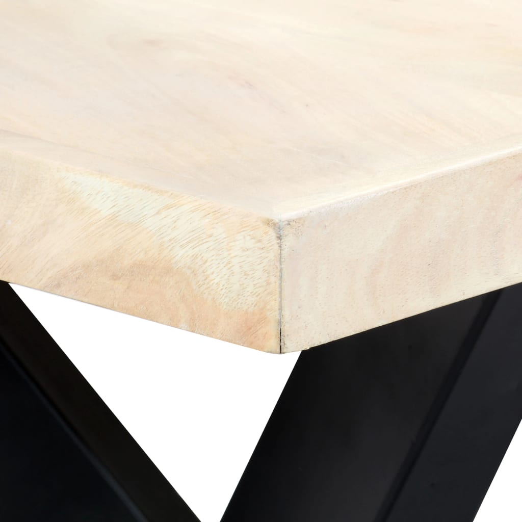 Esstisch Massivholz Mango und Stahlgestell 180 cm