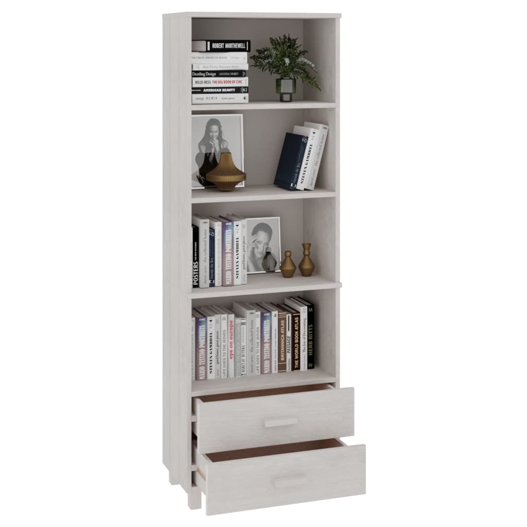 Highboard HAMAR Honigbraun 60x35x180 cm Massivholz Kiefer