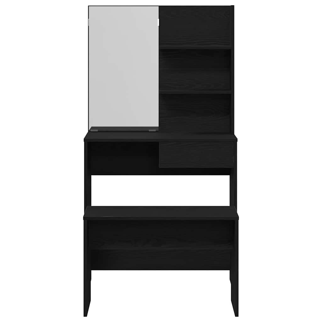 Schminktisch-Set Weiß 74,5x40x141 cm